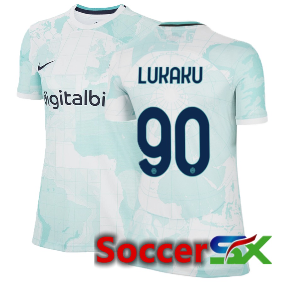 Inter Milan (Lukaku 90) Womens Away Jersey 2022/2023