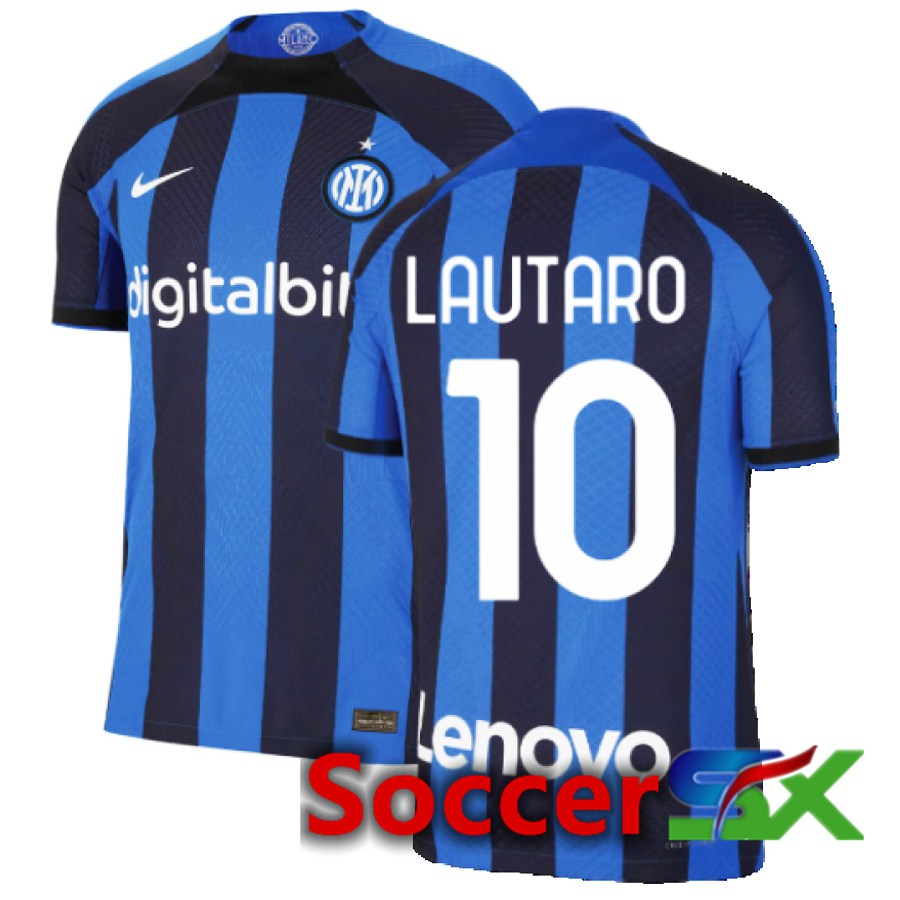 Inter Milan (Lautaro 10) Home Jersey 2022/2023