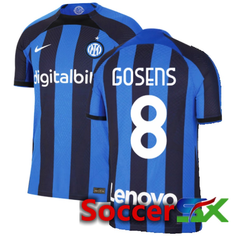 Inter Milan (Gosens 8) Home Jersey 2022/2023