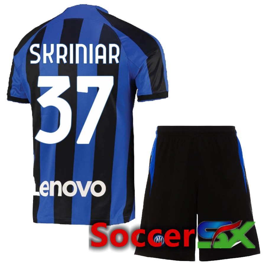 Inter Milan (Skriniar 37) Kids Home Jersey 2022/2023