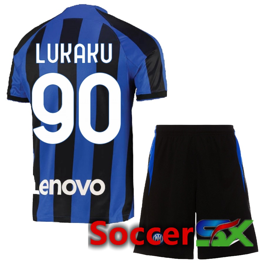 Inter Milan (Lukaku 90) Kids Home Jersey 2022/2023