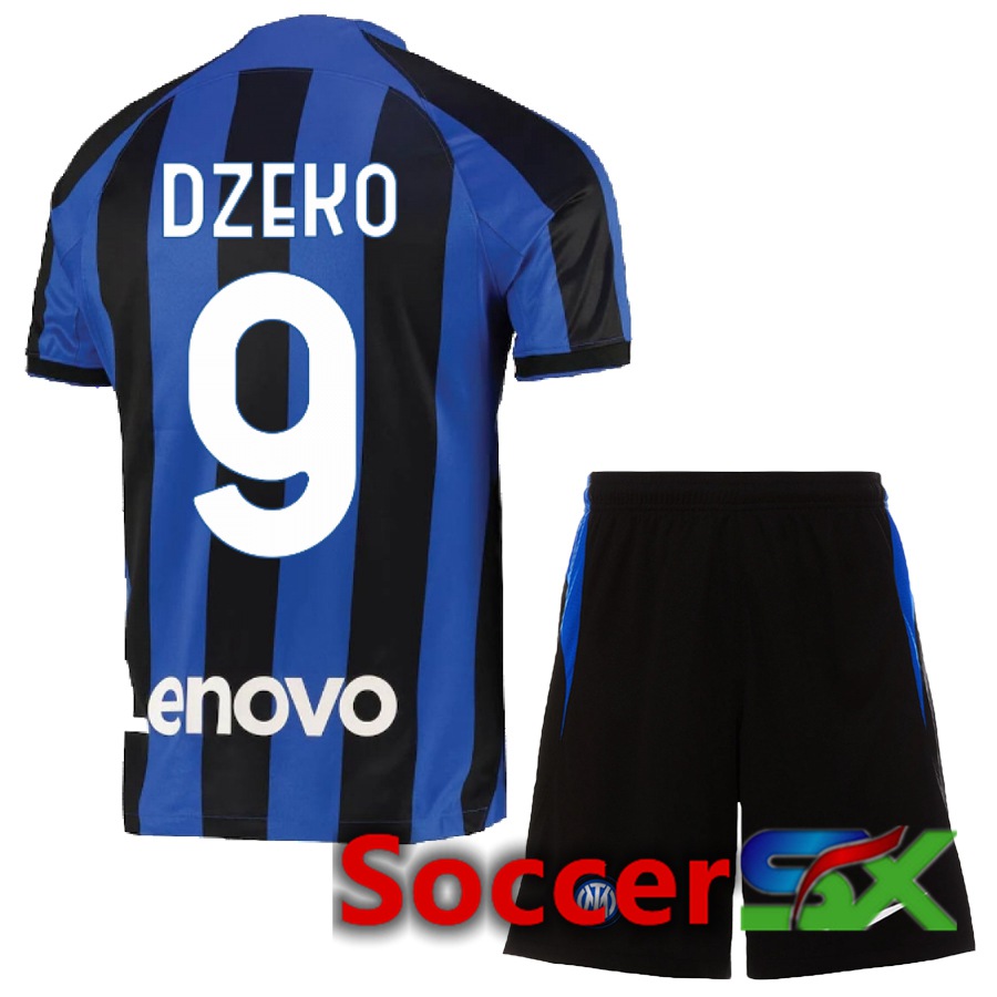 Inter Milan (Dzeko 9) Kids Home Jersey 2022/2023