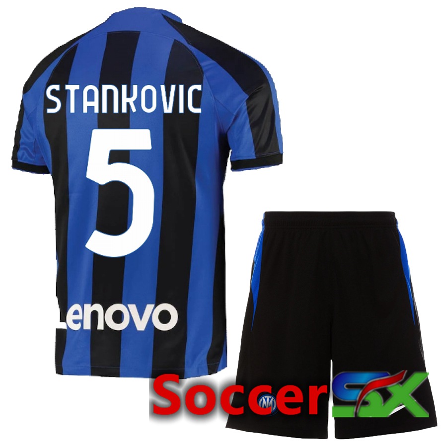 Inter Milan (Stankovic 5) Kids Home Jersey 2022/2023