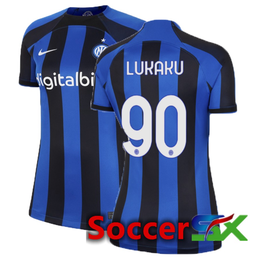 Inter Milan (Lukaku 90) Womens Home Jersey 2022/2023