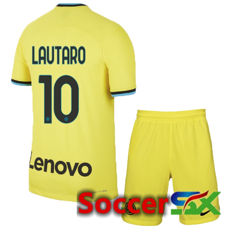 Inter Milan (Lautaro 10) Kids Third Jersey 2022/2023