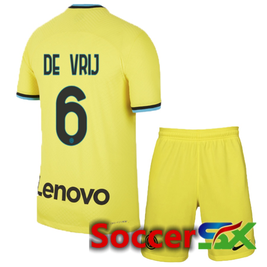 Inter Milan (De Vrij 6) Kids Third Jersey 2022/2023
