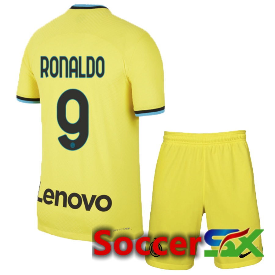 Inter Milan (Ronaldo 9) Kids Third Jersey 2022/2023