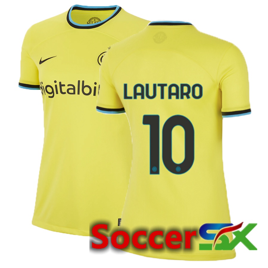 Inter Milan (Lautaro 10) Womens Third Jersey 2022/2023