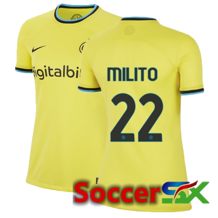 Inter Milan (Milito 22) Womens Third Jersey 2022/2023