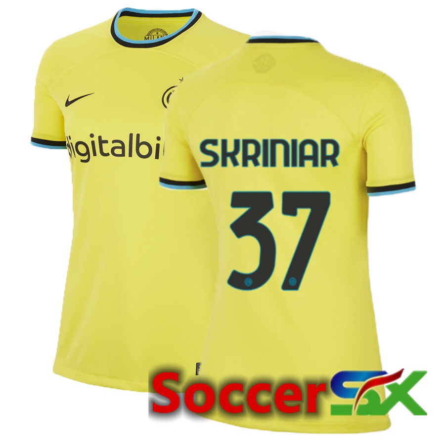 Inter Milan (Skriniar 37) Womens Third Jersey 2022/2023