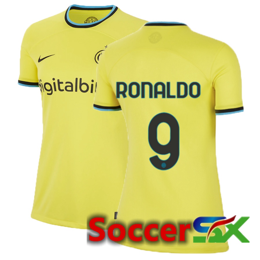 Inter Milan (Ronaldo 9) Womens Third Jersey 2022/2023