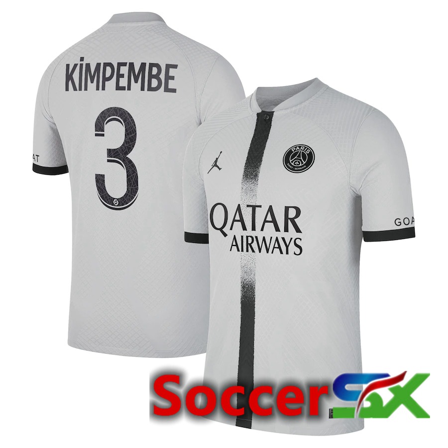 Paris PSG (Kimpembe 3) Away Jersey 2022/2023