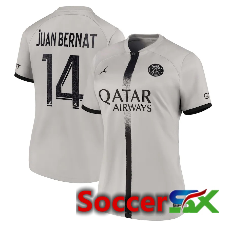 Paris PSG (Juan Bernat 14) Womens Away Jersey 2022/2023