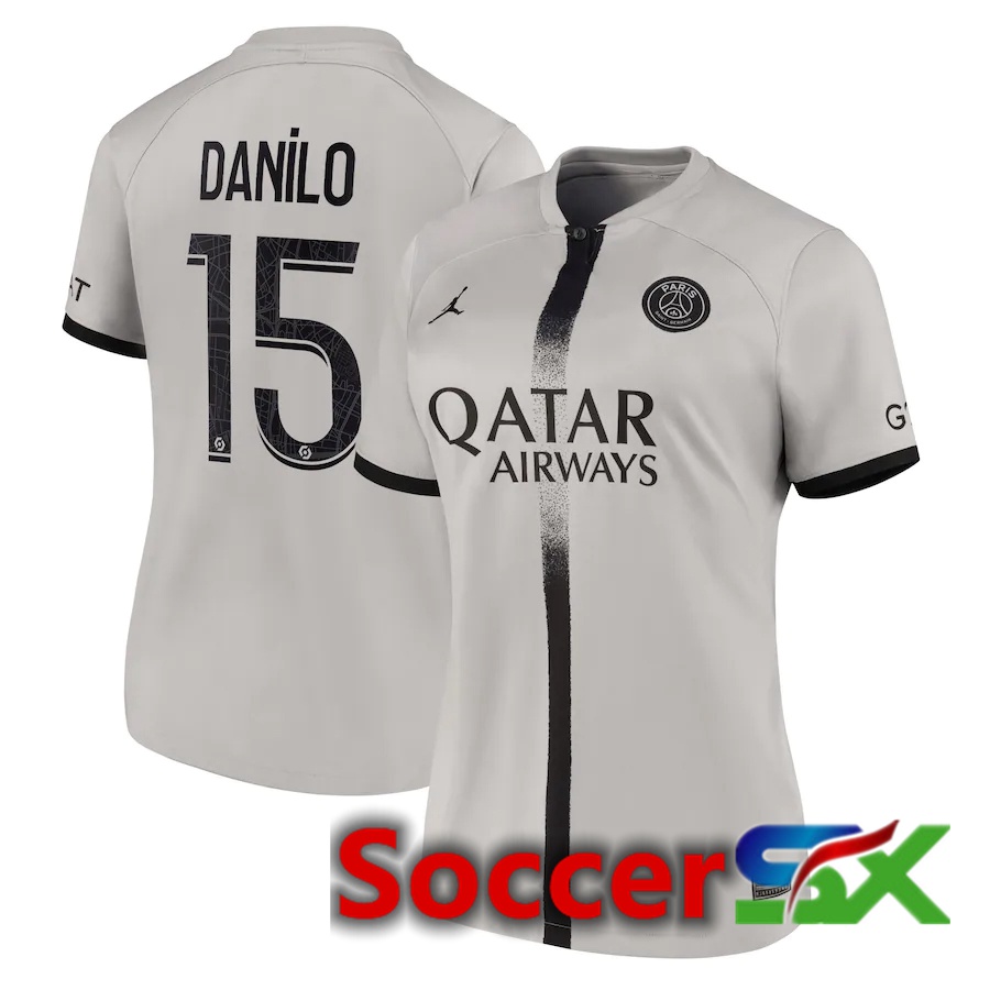 Paris PSG (Danilo 15) Womens Away Jersey 2022/2023