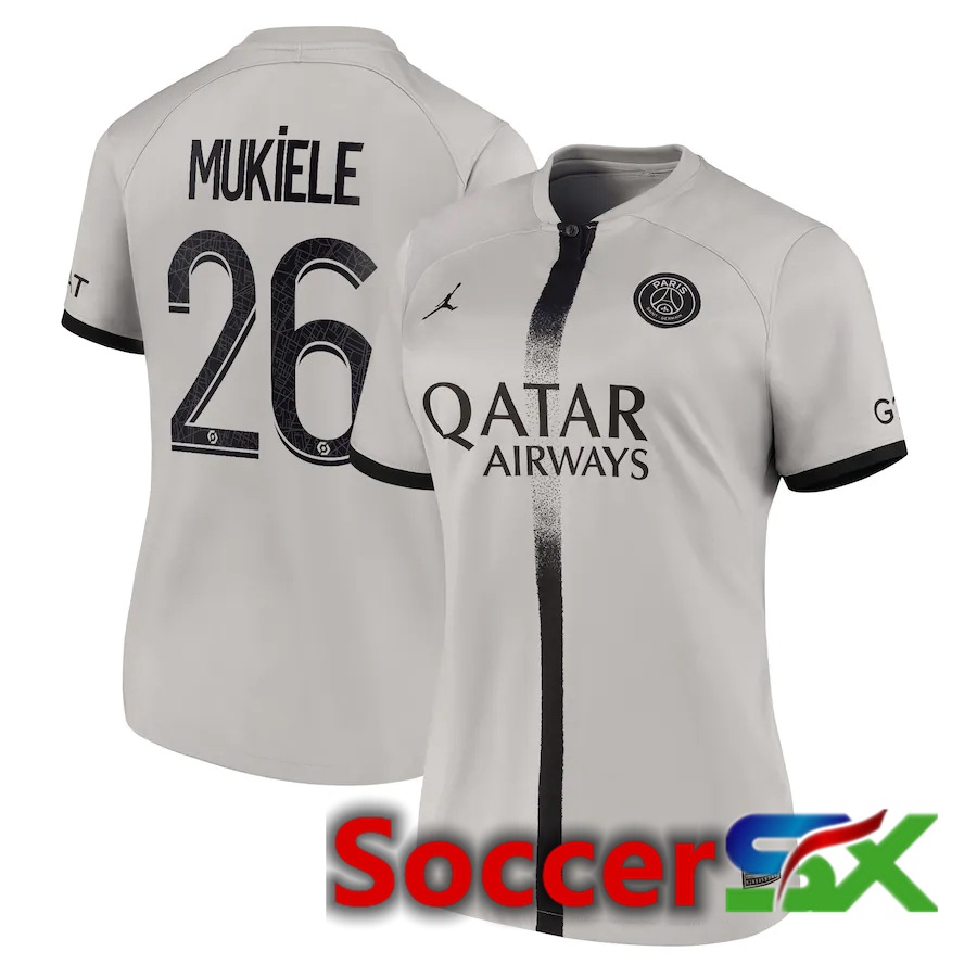 Paris PSG (Mukiele 26) Womens Away Jersey 2022/2023