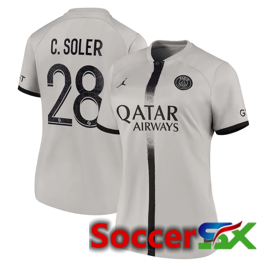 Paris PSG (C.Soler 28) Womens Away Jersey 2022/2023