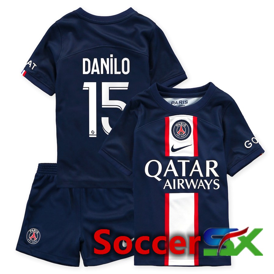 Paris PSG (Danilo 15) Kids Home Jersey 2022/2023