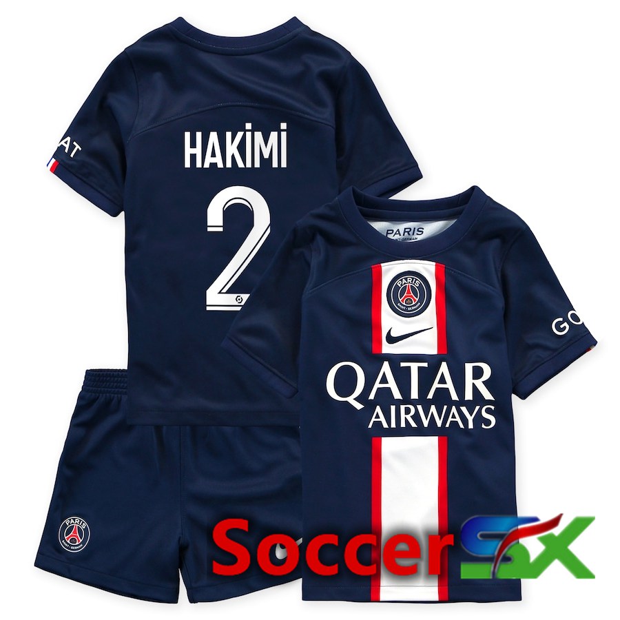 Paris PSG (Hakimi 2) Kids Home Jersey 2022/2023