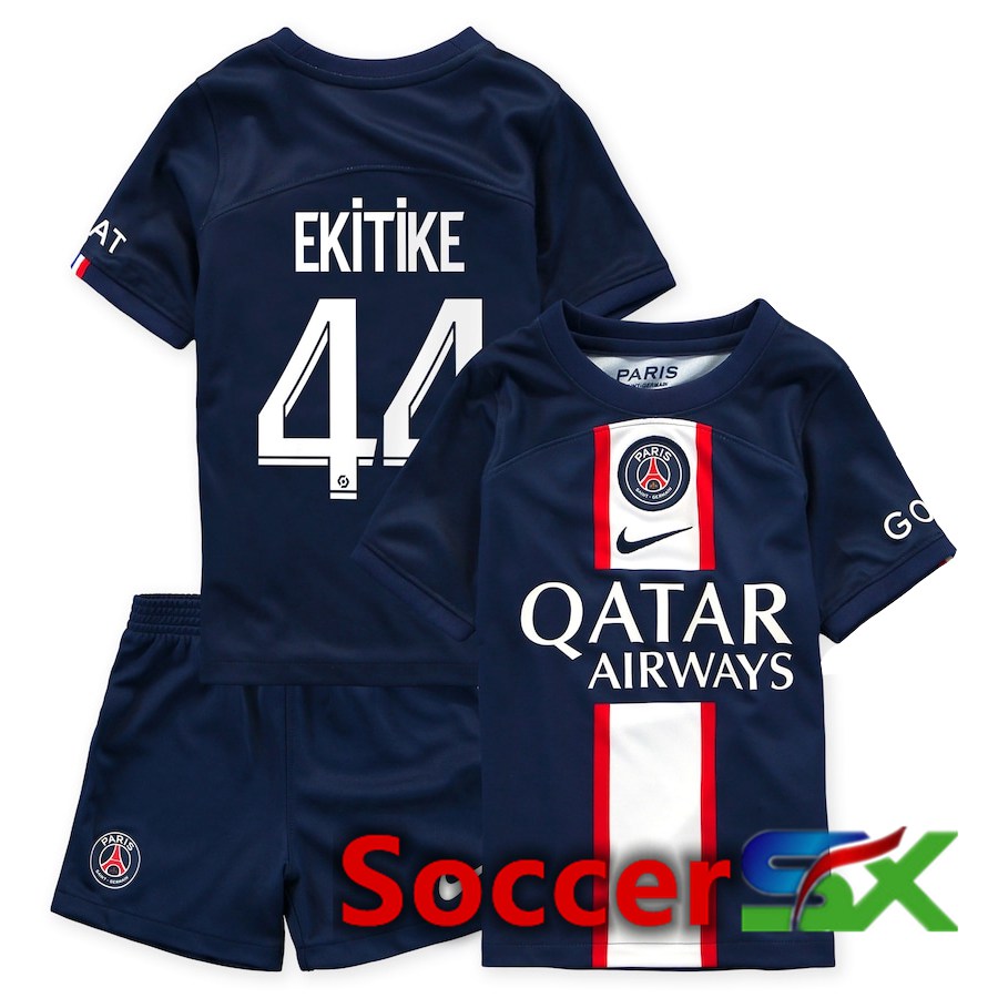 Paris PSG (Ekitike 44) Kids Home Jersey 2022/2023