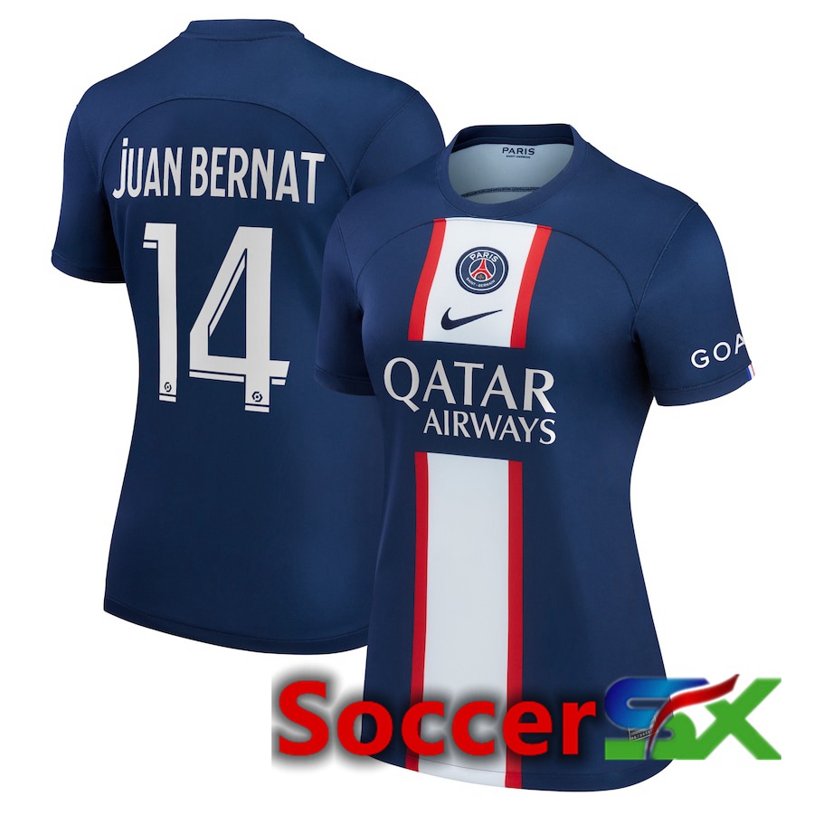 Paris PSG (Juan Bernat 14) Womens Home Jersey 2022/2023