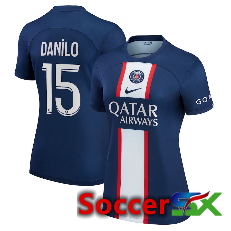 Paris PSG (Danilo 15) Womens Home Jersey 2022/2023