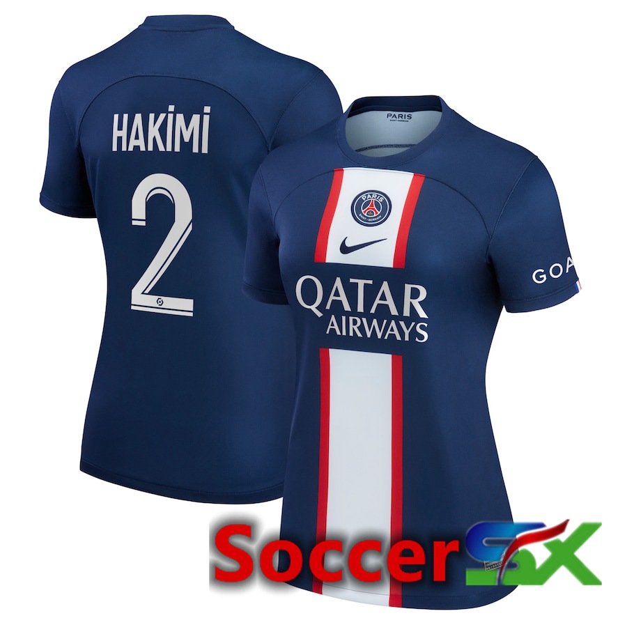 Paris PSG (Hakimi 2) Womens Home Jersey 2022/2023