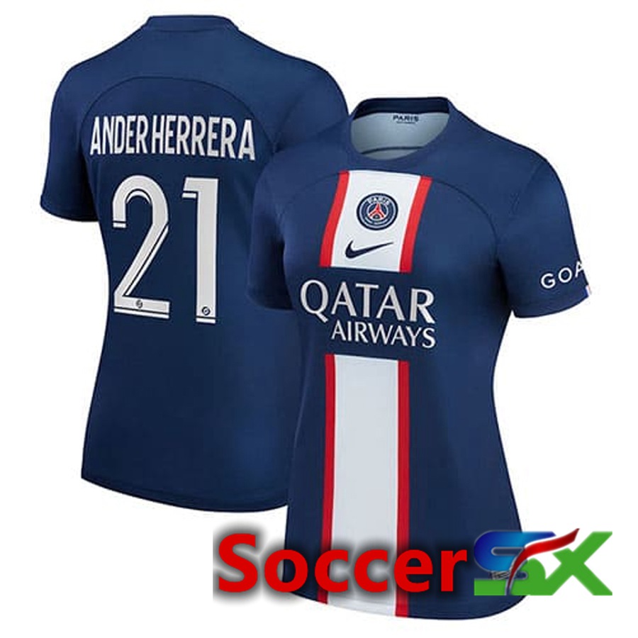 Paris PSG (Ander Herrera 21) Womens Home Jersey 2022/2023