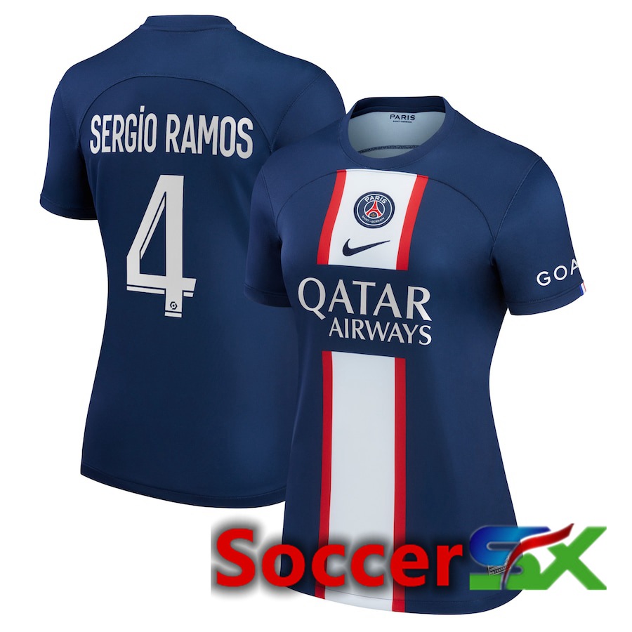 Paris PSG (Sergio Ramos 4) Womens Home Jersey 2022/2023