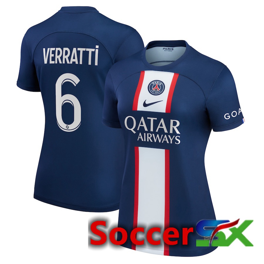 Paris PSG (Verratti 6) Womens Home Jersey 2022/2023