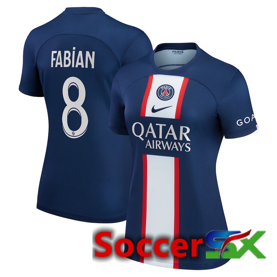 Paris PSG (Fabian 8) Womens Home Jersey 2022/2023