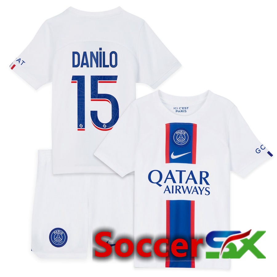 Paris PSG (Danilo 15) Kids Third Jersey 2022/2023