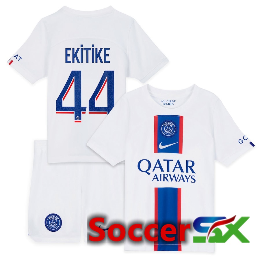 Paris PSG (Ekitike 44) Kids Third Jersey 2022/2023