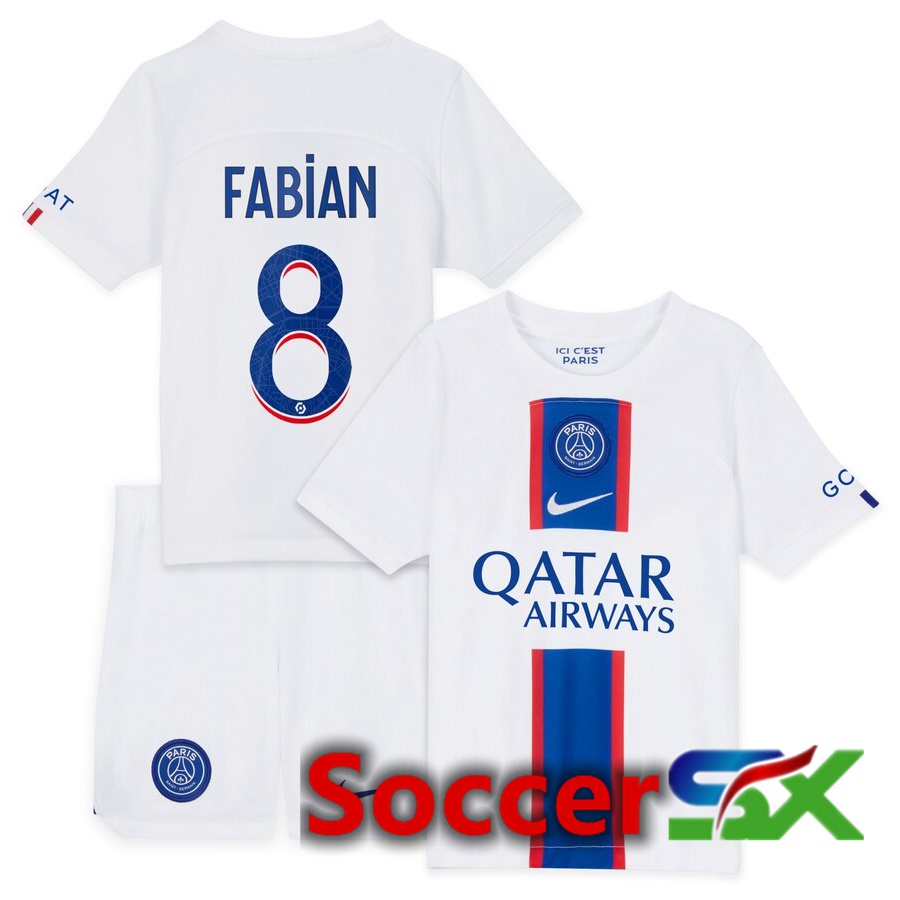 Paris PSG (Fabian 8) Kids Third Jersey 2022/2023