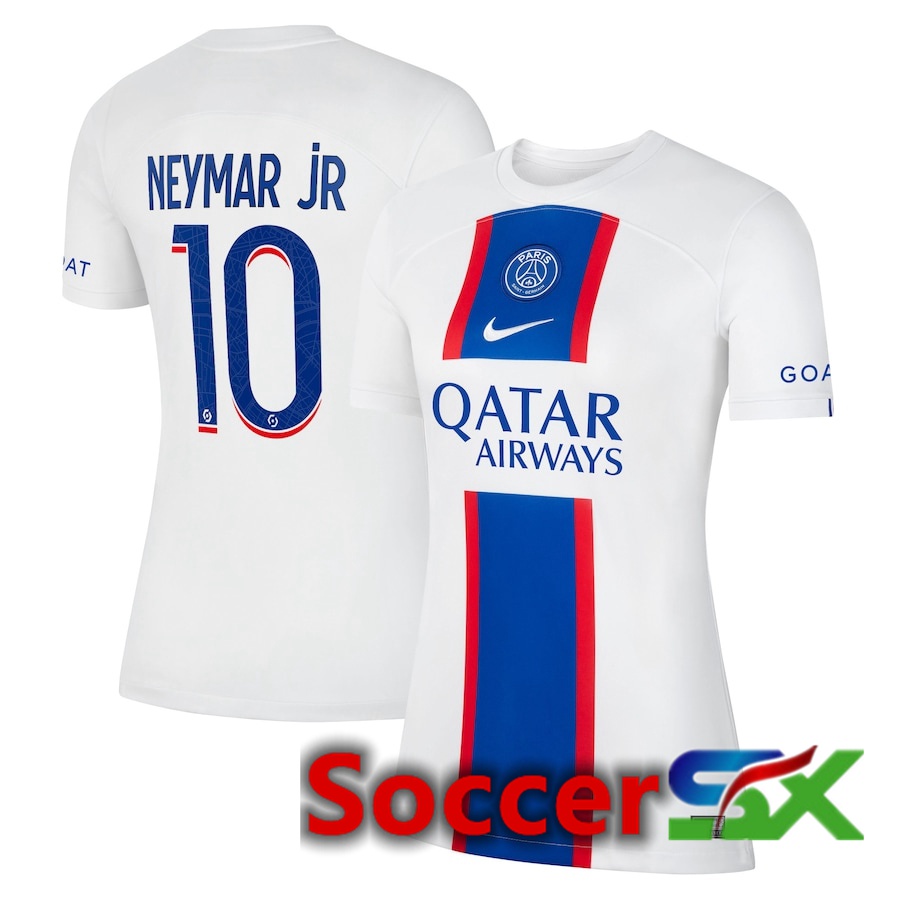 Paris PSG (Neymar Jr 10) Womens Third Jersey 2022/2023