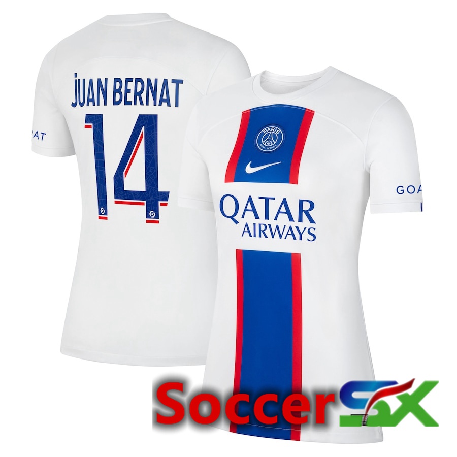 Paris PSG (Juan Bernat 14) Womens Third Jersey 2022/2023