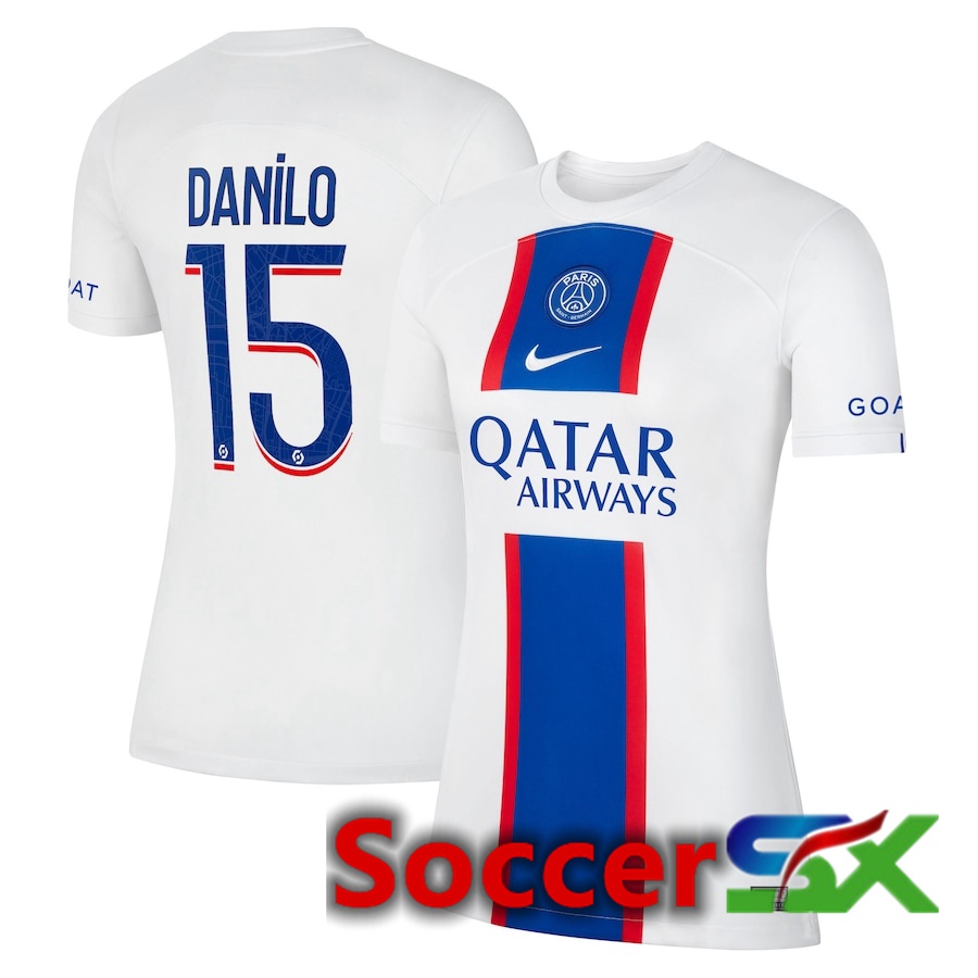 Paris PSG (Danilo 15) Womens Third Jersey 2022/2023