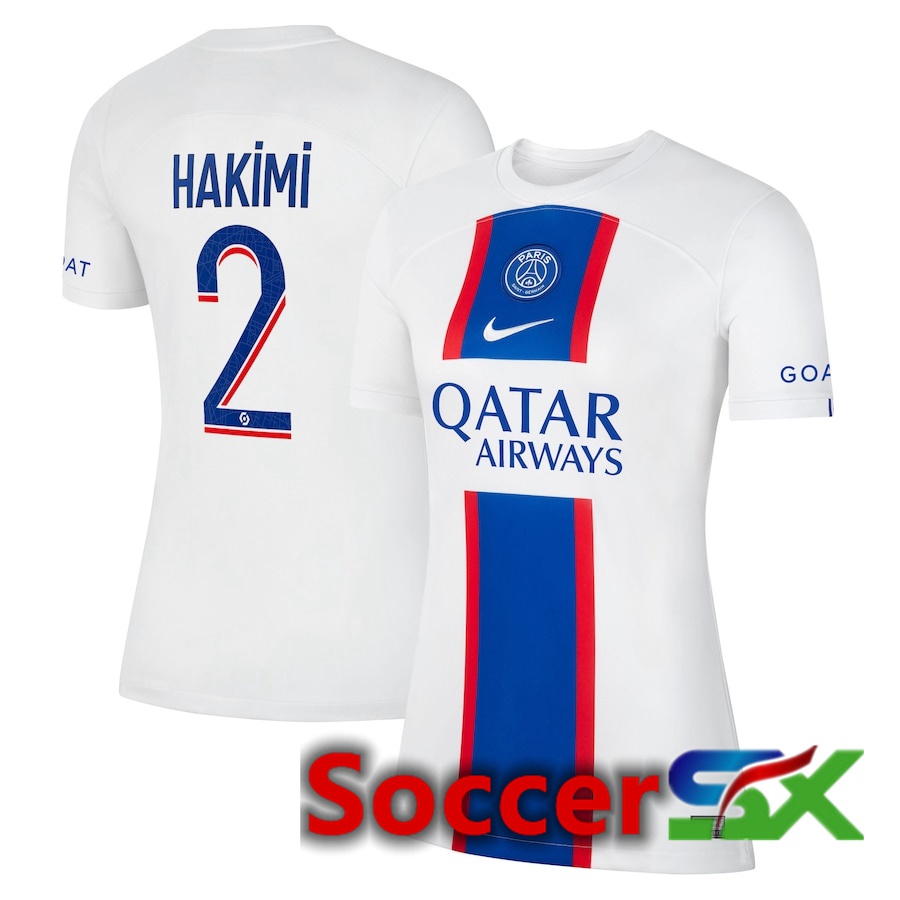 Paris PSG (Hakimi 2) Womens Third Jersey 2022/2023