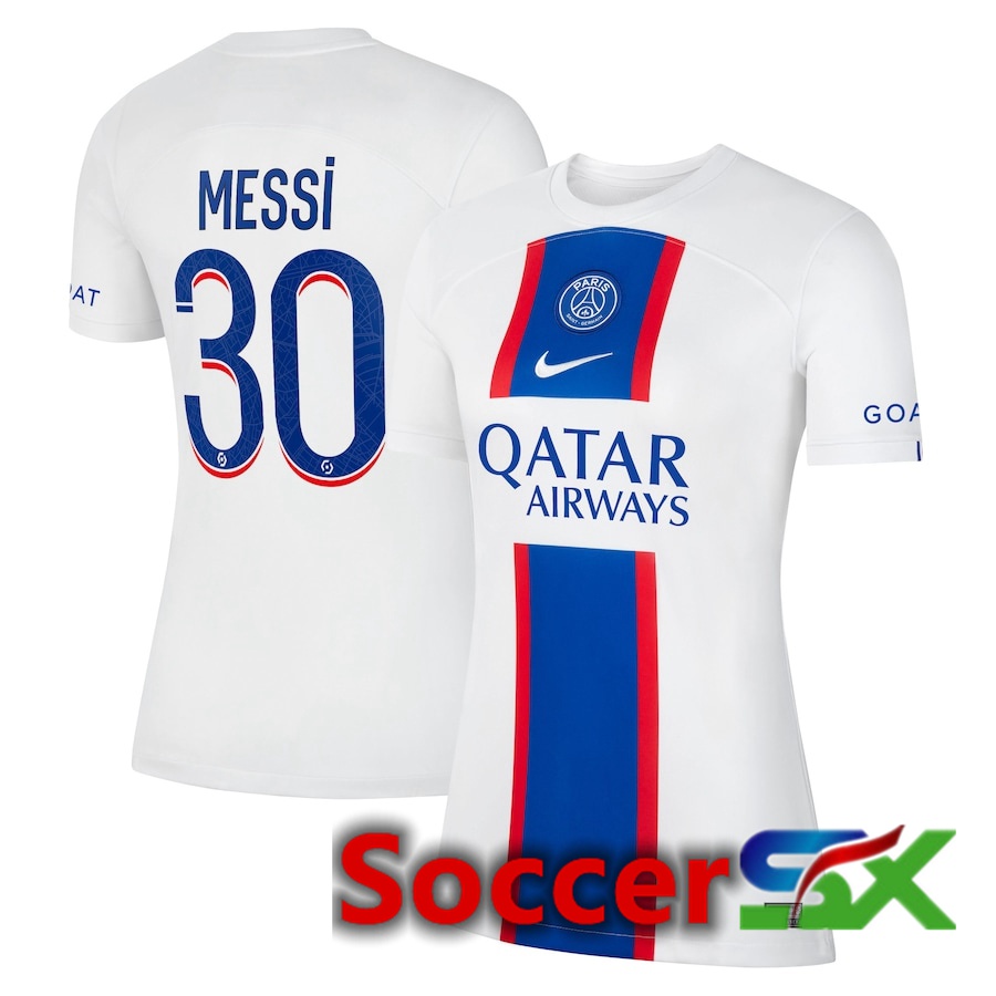 Paris PSG (Messi 30) Womens Third Jersey 2022/2023