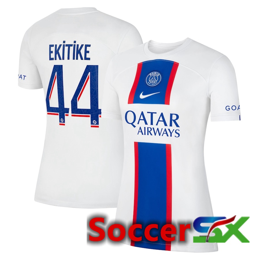 Paris PSG (Ekitike 44) Womens Third Jersey 2022/2023