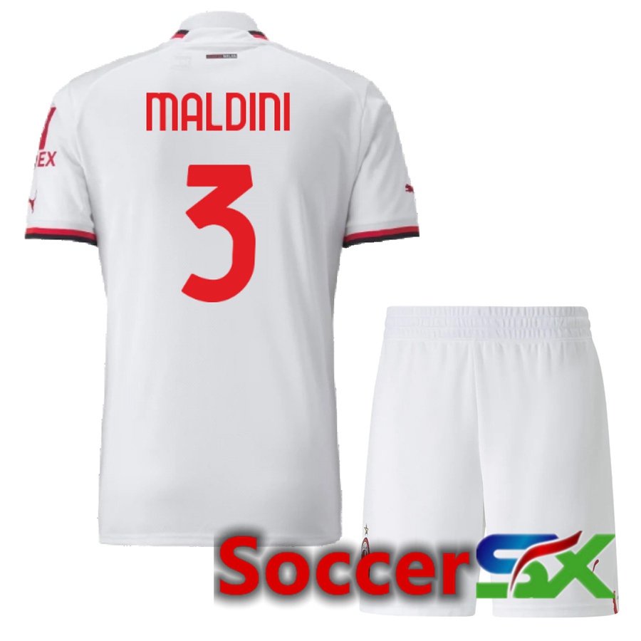 AC Milan (Maldini 3) Kids Away Jersey 2022/2023