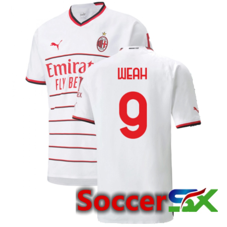 AC Milan (Weah 9) Away Jersey 2022/2023