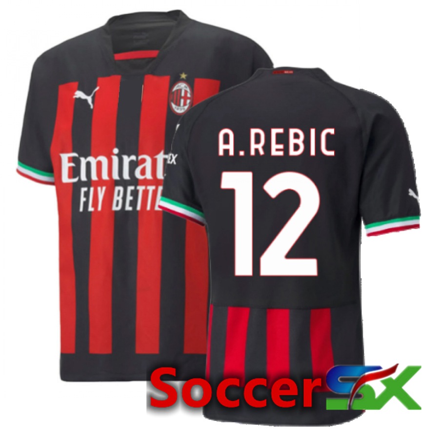 AC Milan (A.Rebic 12) Home Jersey 2022/2023
