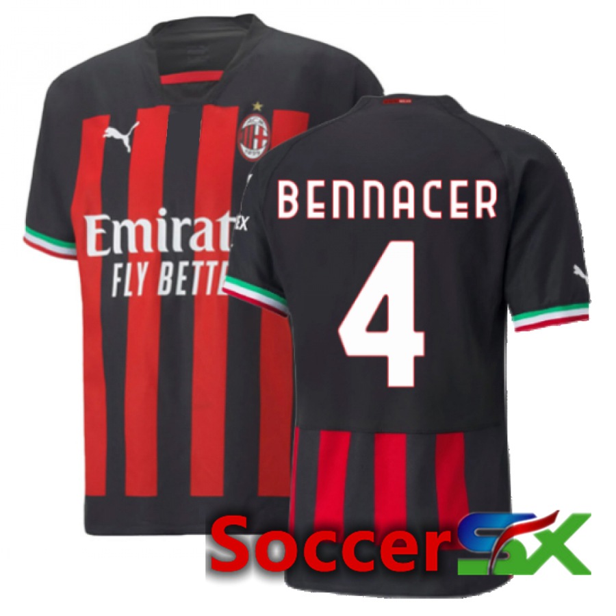 AC Milan (Bennacer 4) Home Jersey 2022/2023