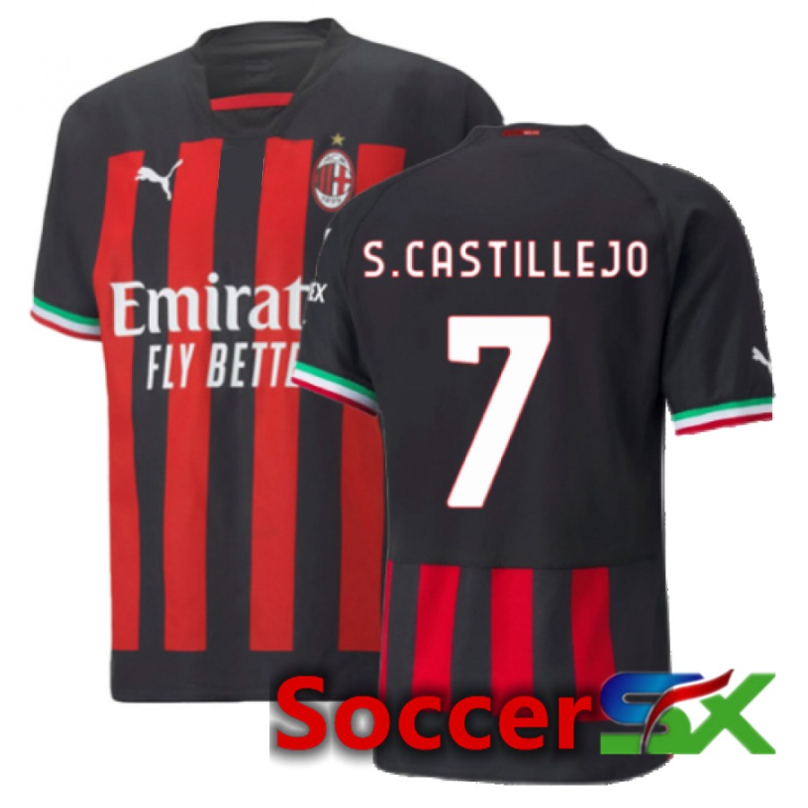 AC Milan (S.Castillejo 7) Home Jersey 2022/2023