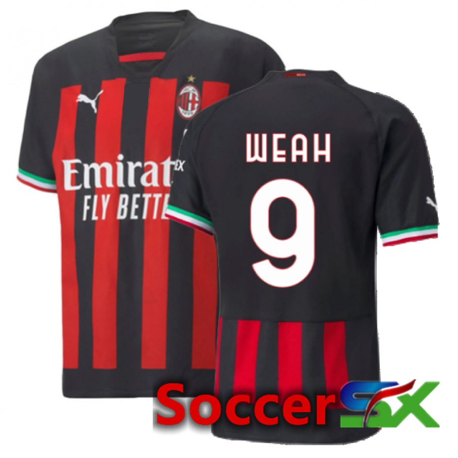AC Milan (Weah 9) Home Jersey 2022/2023