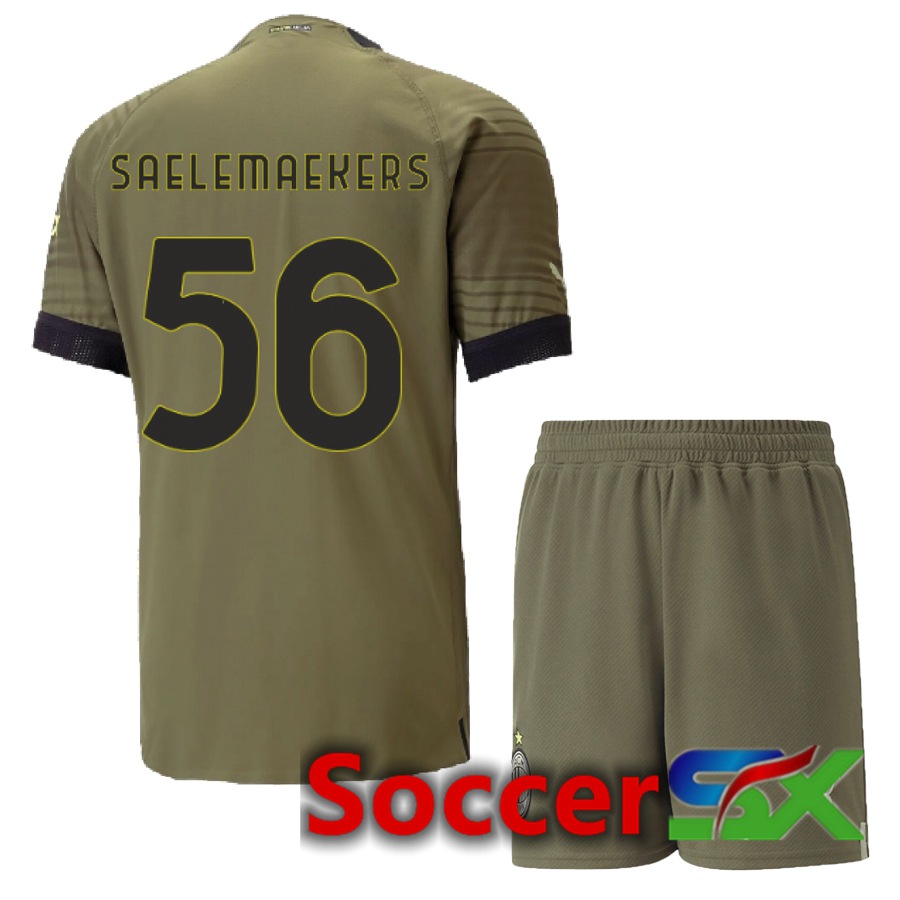 AC Milan (Saelemaekers 56) Kids Third Jersey 2022/2023