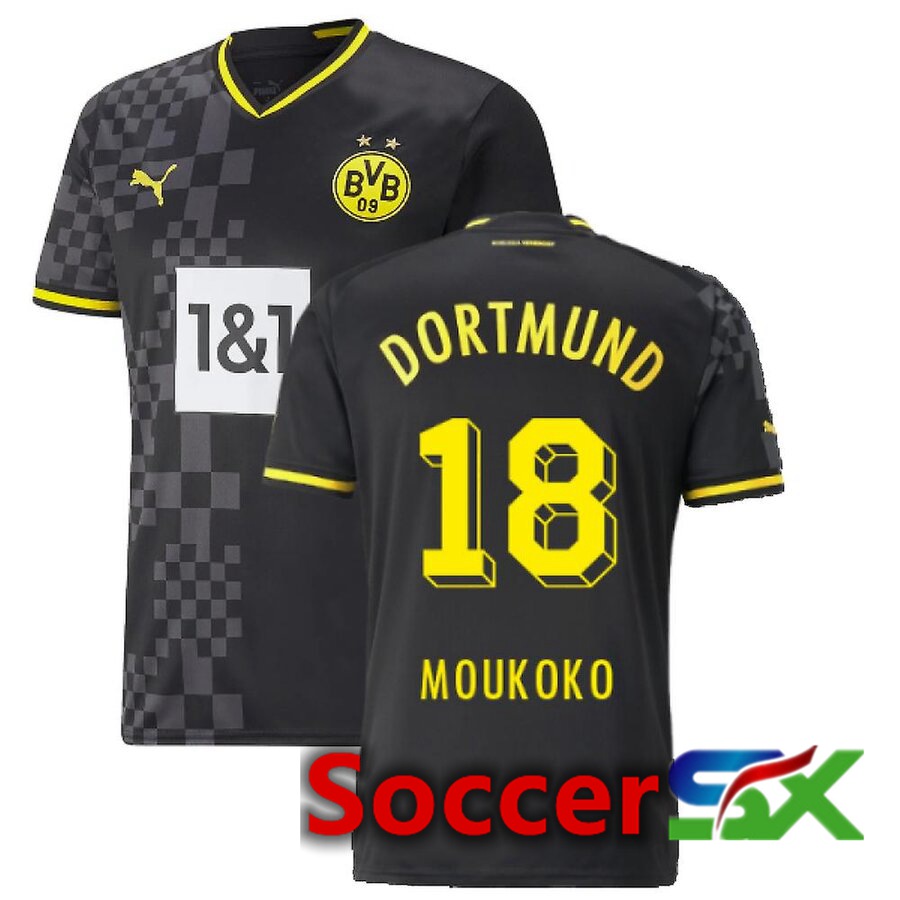 Dortmund BVB (MOUKOKO 18) Away Jersey 2022/2023