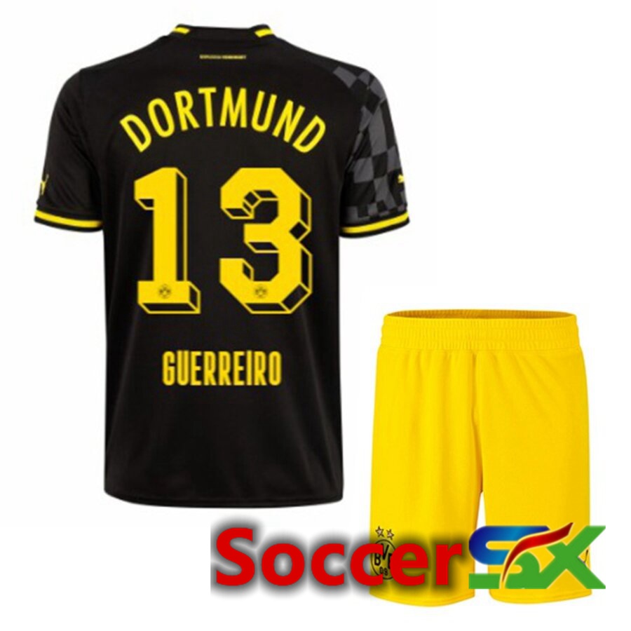 Dortmund BVB (GUERREIRO 13) Kids Away Jersey 2022/2023