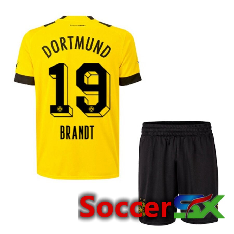 Dortmund BVB (BRANDT 19) Kids Home Jersey 2022/2023
