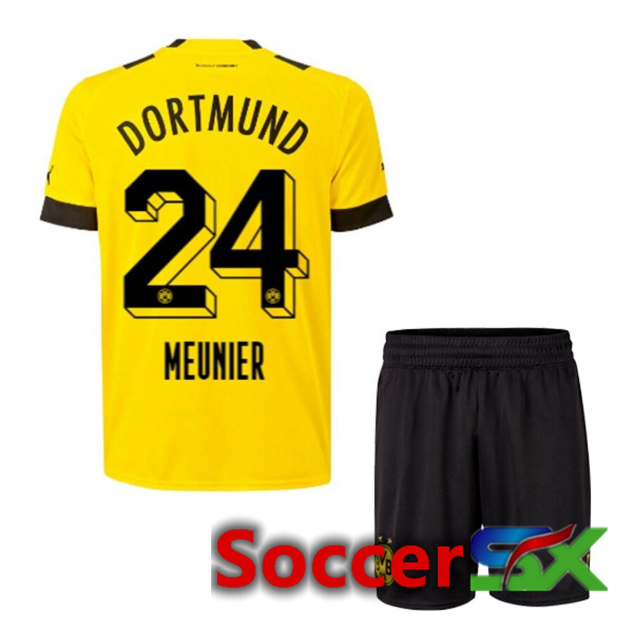 Dortmund BVB (MEUNIER 24) Kids Home Jersey 2022/2023